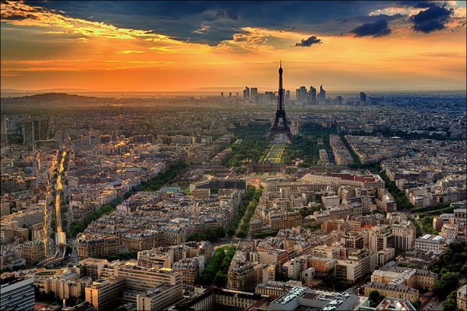 Paris and the Eifel Tower